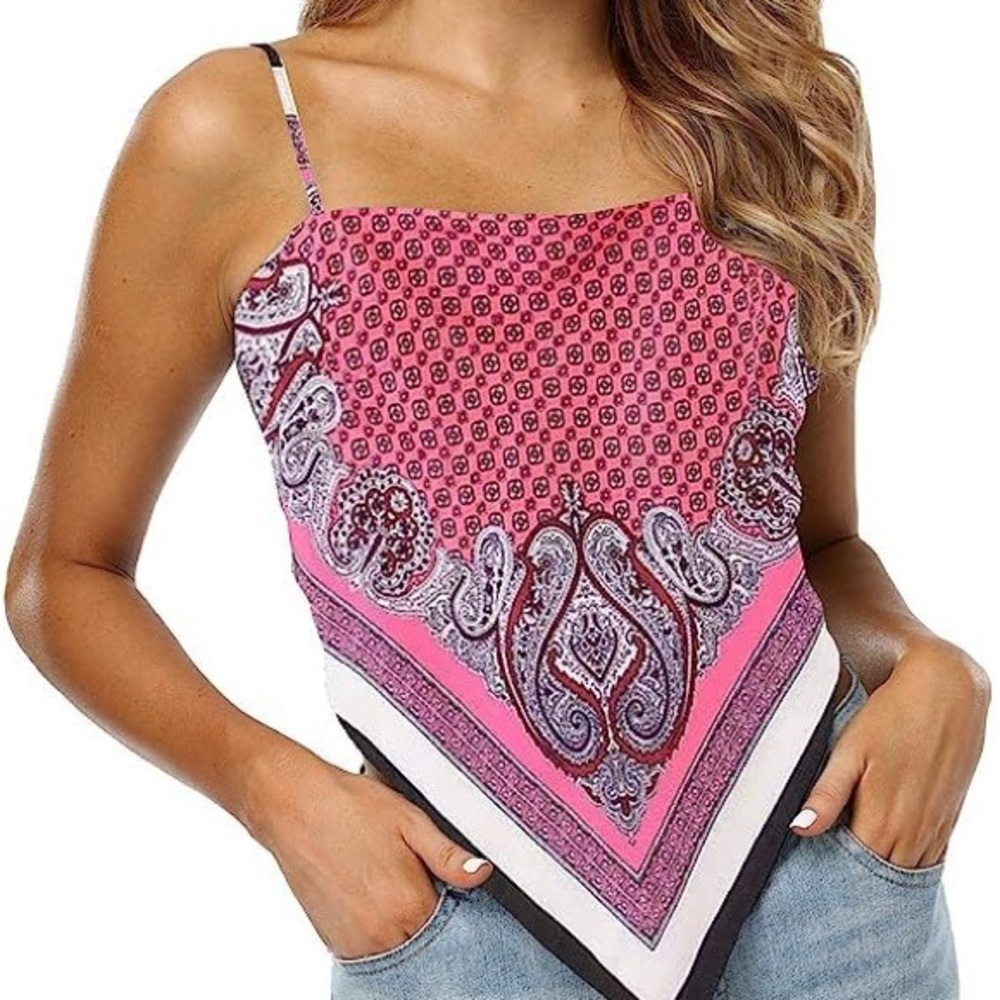 Zara Peach/Pink Paisley Camisole M/L